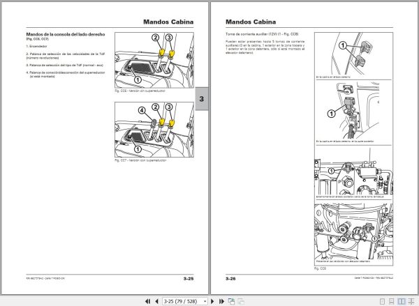 Landini Tractor 7 160 to 7 230 ROBO SIX Operators Maintenance Manual 6627379A2 ES 2