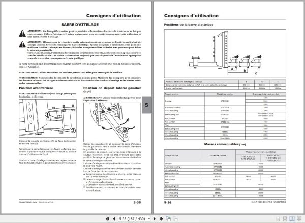 Landini Tractor 7 160 to 7 230 ROBO SIX Operators Maintenance Manual 6627383A2 FR 2