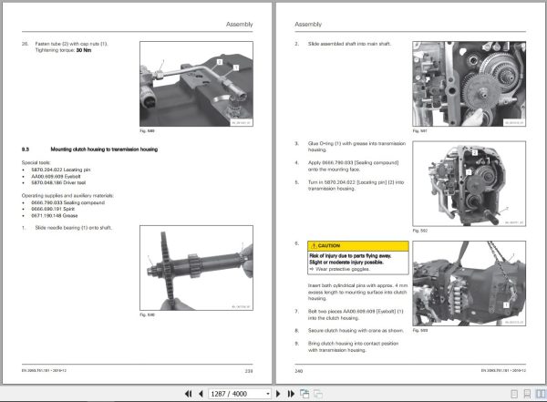 Landini Tractor 7 160 to 7 230 ROBO SIX Service Manual 6640176A3 EN 2