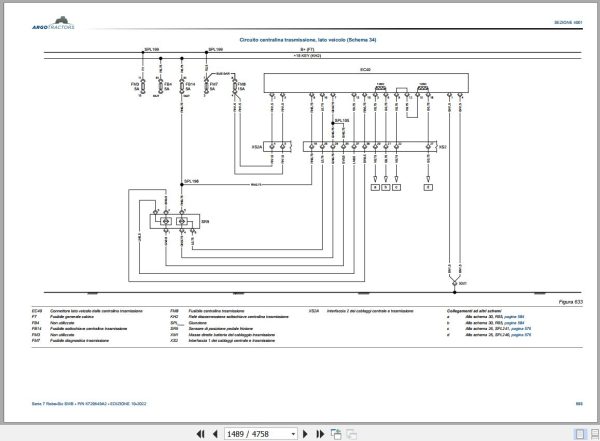 Landini Tractor 7 165 to 7 180 ROBO SIX SWB Service Manual 6720649A2 IT 3
