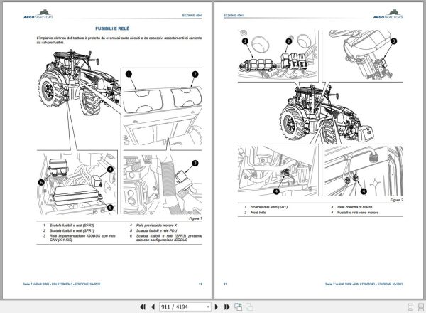 Landini Tractor 7 165 to 7 180 ROBO SIX Service Manual 6720653A2 IT 2