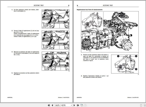 Landini Tractor 7 175 7 190 VT DRIVE Service Manual 6640929A1 IT 2