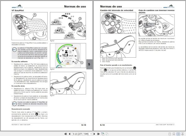 Landini Tractor 7 175 to 7 180 SWB V SHIFT Operators Maintenance Manual 6720611A1 ES 2
