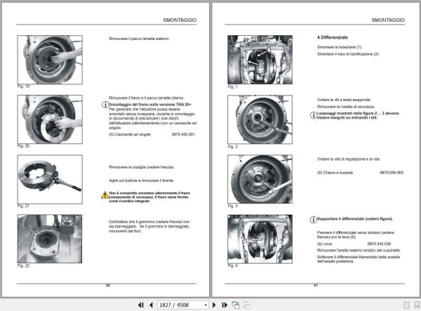 Landini Tractor 7 200 7 210 7 230 ROBO SIX Dynamic Service Manual 6708021A1 IT 2