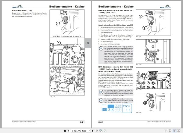 Landini Tractor 7 200 7 210 7 230 ROBO SIX Operators Maintenance Manual 6674068A1 DE 2