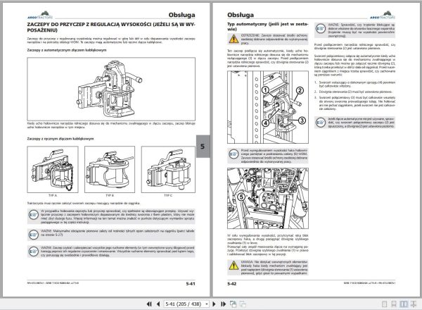 Landini Tractor 7 200 7 210 7 230 ROBO SIX Operators Maintenance Manual 6722387A1 PL 2