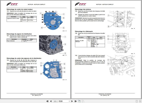 Landini Tractor 7 200 7 210 7 230 ROBO SIX Service Manual 6708023A1 FR 2