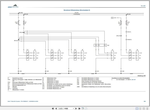 Landini Tractor 7 200 7 210 7 230 ROBO SIX Service Manual 6708025A1 DE 3