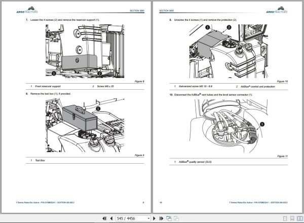 Landini Tractor 7 200 7 210 7 230 Robo Six Active Service Manual 6708032A1 EN 2