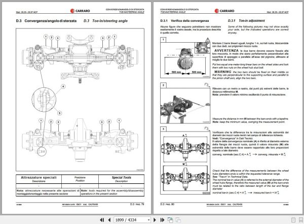 Landini Tractor 7 210 7 230 7 240 V SHIFT Service Manual 6686752A3 IT 2