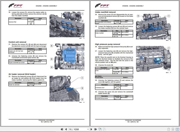Landini Tractor 7 210 7 230 7 240 V SHIFT Service Manual 6686753A3 EN 2