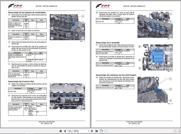 Landini Tractor 7 210 7 230 7 240 V SHIFT Service Manual 6686755A3 ES 2