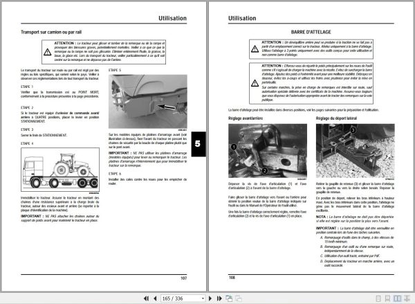 Landini Tractor 7 Series 7 145 to 7 230 Operators Maintenance Manual 6501409M1 FR 2