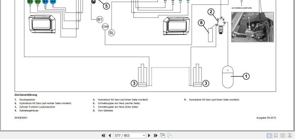 Landini Tractor 7070 7080 9095 90105 Service Manual 6530635M1 DE 2