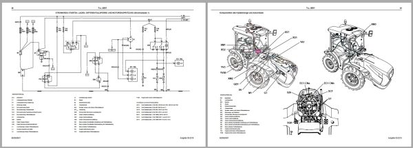 Landini Tractor 7070 7080 9095 90105 Service Manual 6530635M1 DE 3