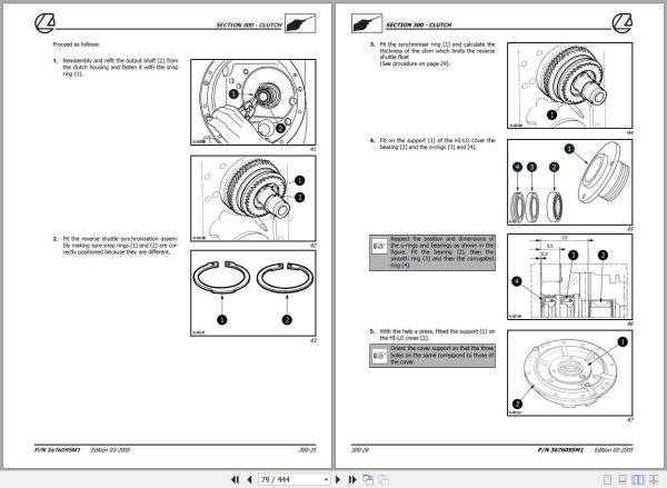 Landini Tractor ALPINE 65 75 85 Service Manual 3676095M1 EN 2