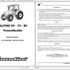 Landini Tractor ALPINE 65 75 85 Service Manual 3676095M2 EN 1