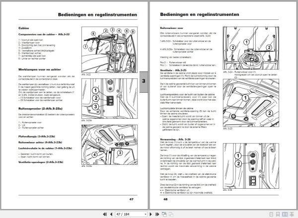 Landini Tractor Alpine 65 75 85 Operators Maintenance Manual 3667257M2 NL 2
