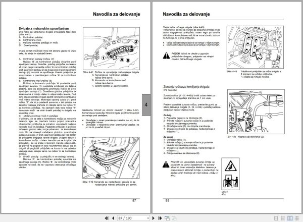 Landini Tractor Alpine 70 to 85GT T3 Operators Maintenance Manual 6502297M1 SL 2