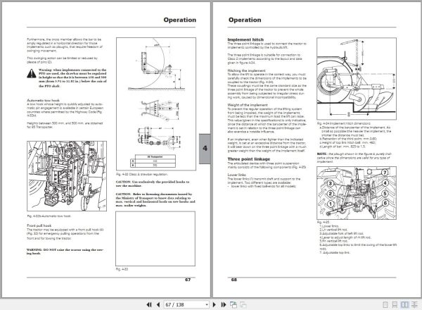 Landini Tractor Atlantis DT85 Operators Maintenance Manual 6510251M1 EN 2