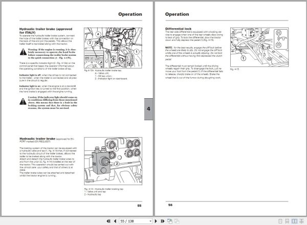 Landini Tractor Atlantis DT85 Operators Maintenance Manual 6520962M2 EN 2