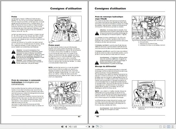 Landini Tractor Atlas 70 100 Operators Maintenance Manual 3651942M2 FR 2