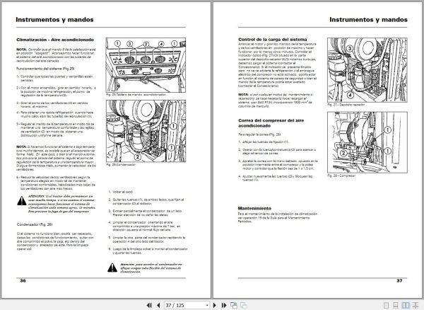 Landini Tractor Blizzard 50 95 Operators Maintenance Manual 3530562M3 ES 2