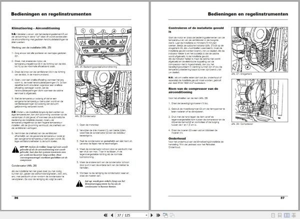 Landini Tractor Blizzard 50 95 Operators Maintenance Manual 3549059M2 NL 2