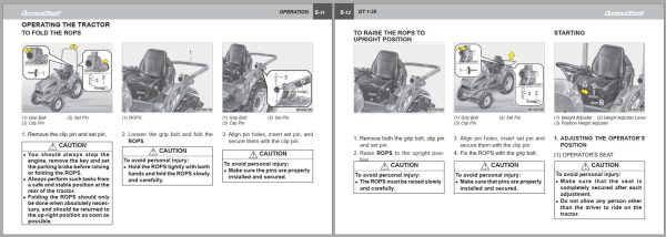 Landini Tractor DT 1 25 Operators Maintenance Manual 6508630M1 EN 2