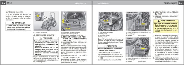Landini Tractor DT 1 25 Operators Maintenance Manual 6508631M1 FR 2