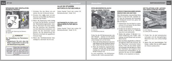 Landini Tractor DT 1 25 Operators Maintenance Manual 6508633M1 DE 2