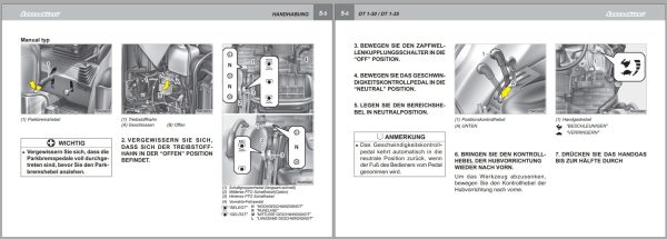 Landini Tractor DT 1 30 1 35 Operators Maintenance Manual 6509095M1 DE 2