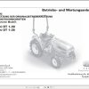 Landini Tractor DT 1 30 1 35 Operators Maintenance Manual 6512656M1 DE 1