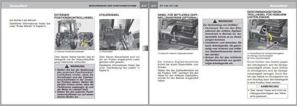 Landini Tractor DT 1 40 1 50 Operators Maintenance Manual 6509100M1 DE 2