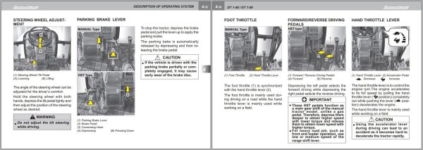 Landini Tractor DT 1 40 DT 1 50 Operators Maintenance Manual 6509097M1 EN 2