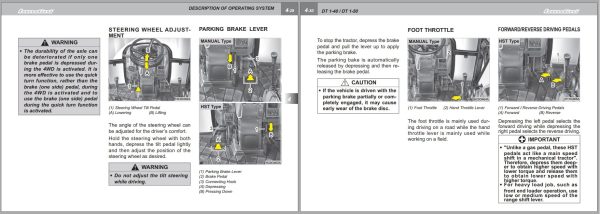 Landini Tractor DT 1 40 DT 1 50 Operators Maintenance Manual 6509142M1 EN 2