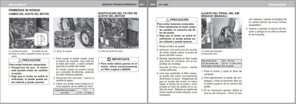 Landini Tractor DT 1 50F Operators Maintenance Manual 6512666M1 ES 2