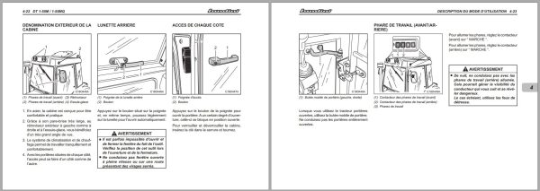 Landini Tractor DT 1 55M 1 55MQ Operators Maintenance Manual 6512670M1 FR 2