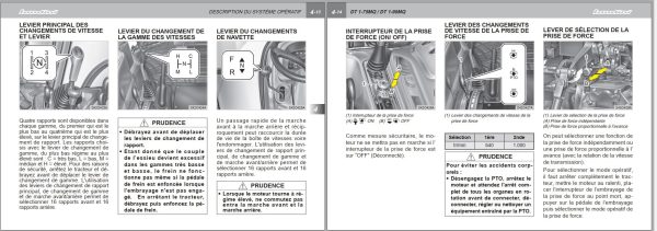 Landini Tractor DT 1 75MQ DT 1 90MQ Operators Maintenance Manual 6509113M1 FR 2