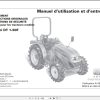 Landini Tractor DT1 50F Operators Maintenance Manual 6512665M1 FR 1