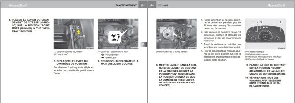 Landini Tractor DT1 50F Operators Maintenance Manual 6512665M1 FR 2