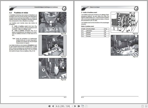 Landini Tractor GLOBALFARM 95 105 90 100 Service Manual 4208732M1 FR 2