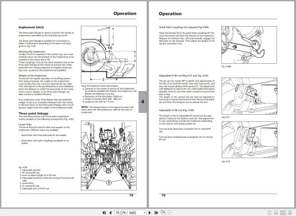 Landini Tractor Globafarm 80 105 Operators Maintenance Manual 6520977M2 EN 2