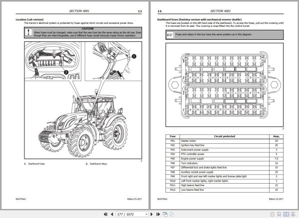 Landini Tractor LANDPOWER 125 135 145 165 Service Manual 6624754A1 EN 2