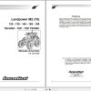 Landini Tractor LANDPOWER 125 180 M2 Tier2 Service Manual 3693415M2 IT 1