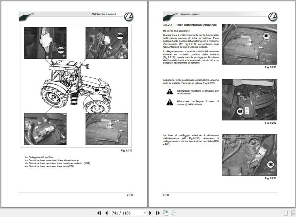Landini Tractor LANDPOWER 125 185 M1 Tier2 Service Manual 3693415M1 IT 2