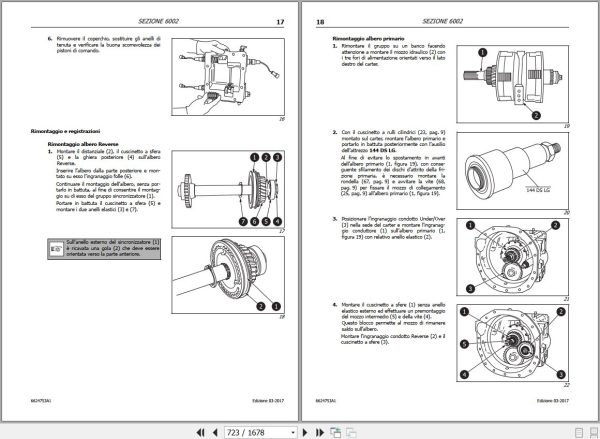 Landini Tractor LANDPOWER 125 to 165 Service Manual 6624753A1 IT 2