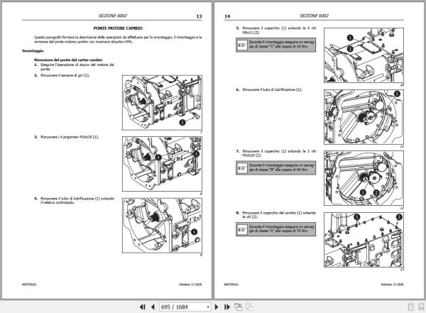 Landini Tractor LANDPOWER II 125 to 165 Service Manual 6697392A1 IT 2