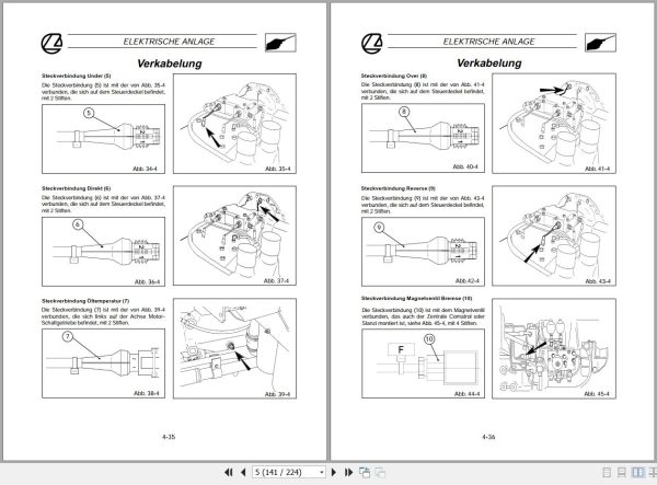 Landini Tractor LEGEND 105 115 130 145 165 Service Manual 3659952M1 DE 2