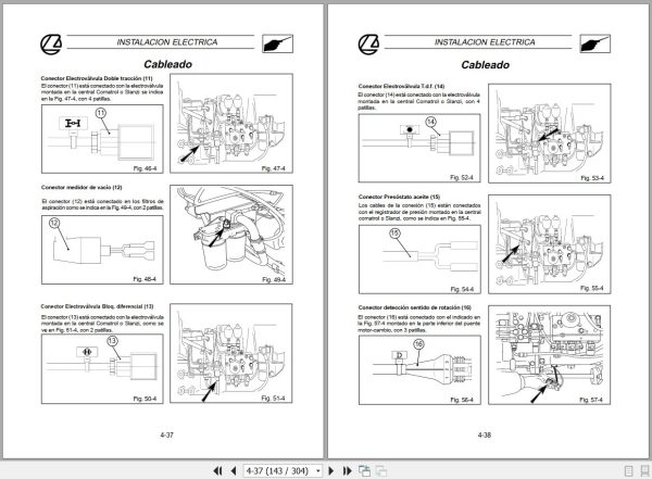 Landini Tractor LEGEND 105 165 Service Manual 3652039M1 ES 2